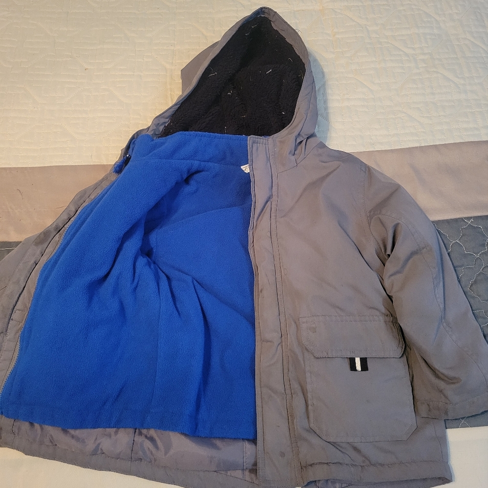 Gray wonder nation kids coat